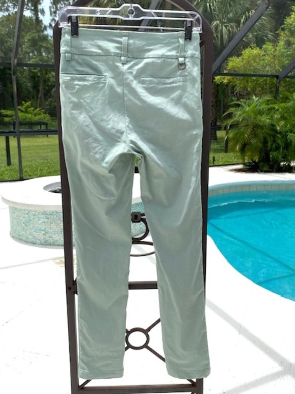 Daily Sports Sweden Green Stretch Golf Pants Womens Size 4 Straight Leg - Picture 6 of 7